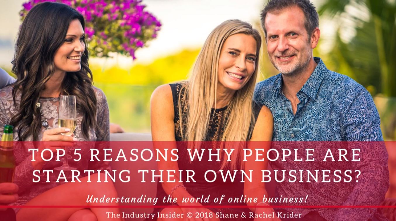 why people are starting their own business